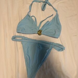 Light Blue Women's Bikini Set